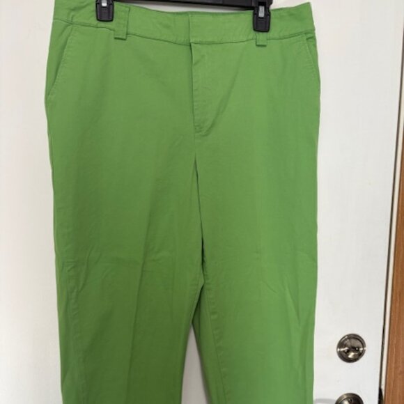 COLDWATER CREEK WOMENS BRIGHT GREEN CAPRI. LIKE NEW! SZ. 14 - Picture 1 of 4